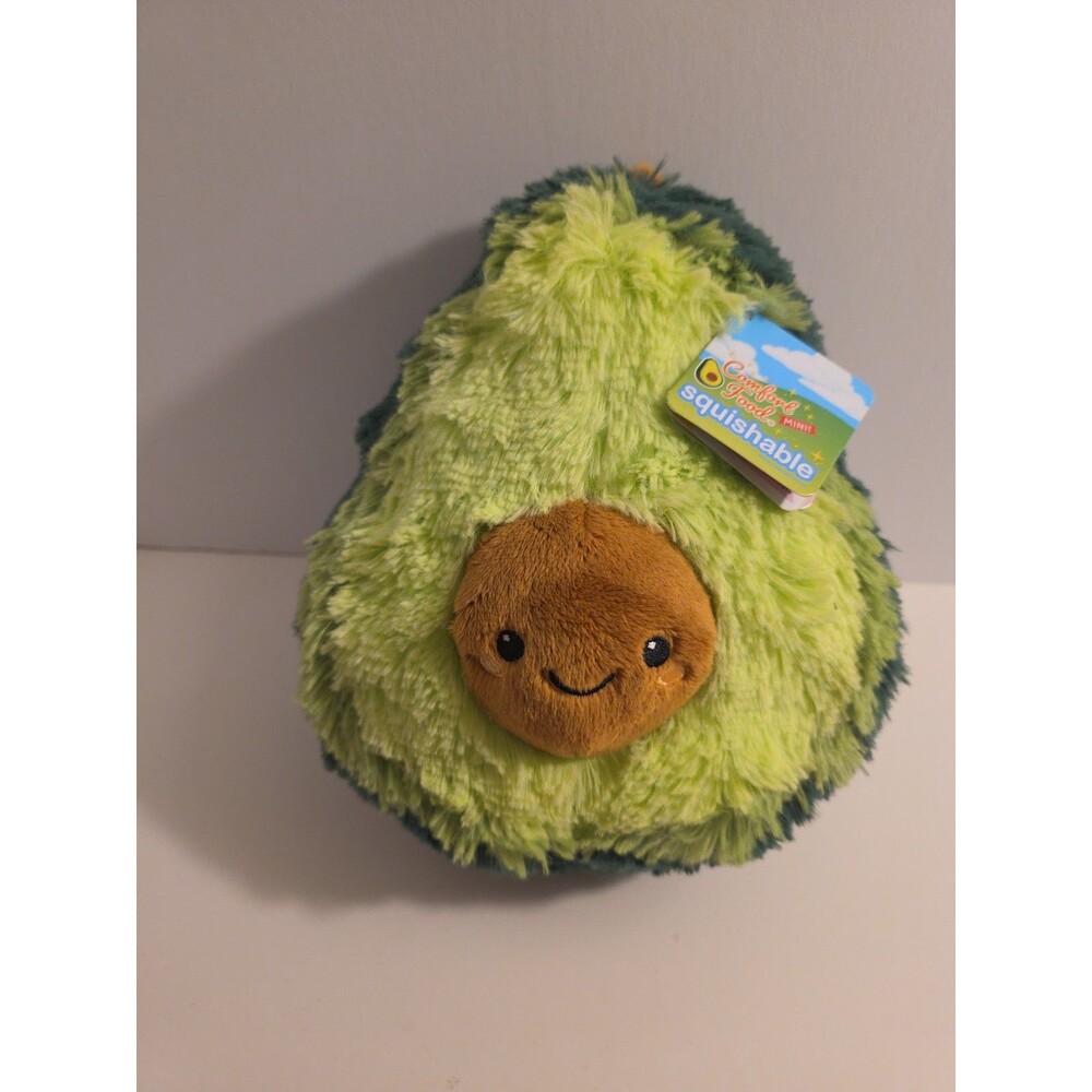 Squishable Mini Comfort Food Avocado Plush Stuffed Toy Green Fuzzy Pit NWT 7in